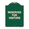 Signmission Reserved Parking Reserved Parking for Visitors Heavy-Gauge Aluminum Sign, 24" x 18", G-1824-23041 A-DES-G-1824-23041 - alternate 1